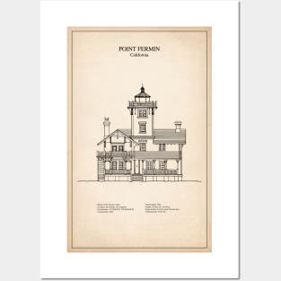 Point Fermin Lighthouse - California - SD Posters and Art